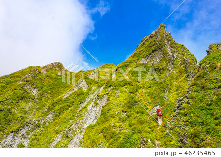 百名山「伯耆大山」三ノ沢から、槍ヶ峰を見上げる！(鳥取県)※作品コメント欄に撮影位置あり 46235465