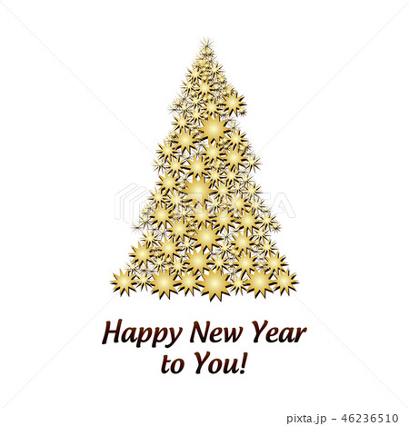Gold Firtree made from Golden Stars 46236510