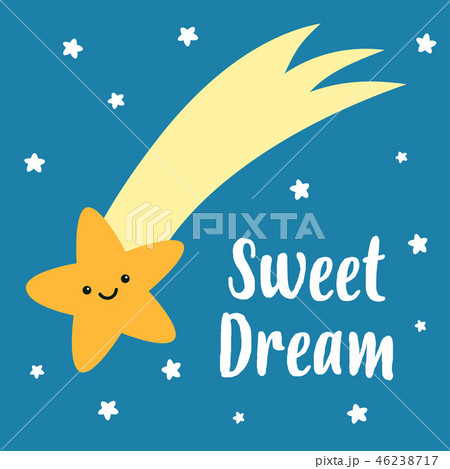 Sweet dreams. Cute sleeping star 46238717