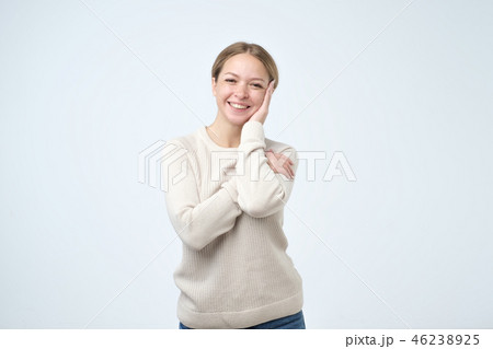 Beautiful girl with beautiful smile Beautiful girl with beautiful smile 46238925