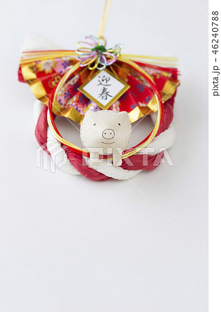 イノシシの年賀素材 46240788