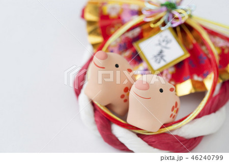 イノシシの年賀素材 46240799