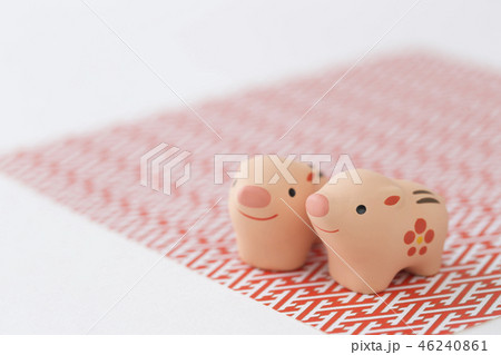 イノシシの年賀素材 46240861