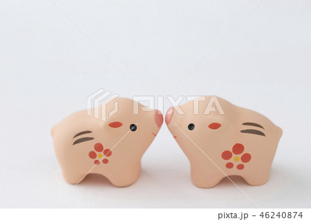 イノシシの年賀素材 46240874