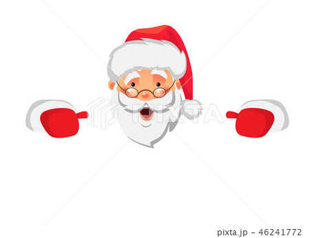 Santa Claus holding big banner 46241772