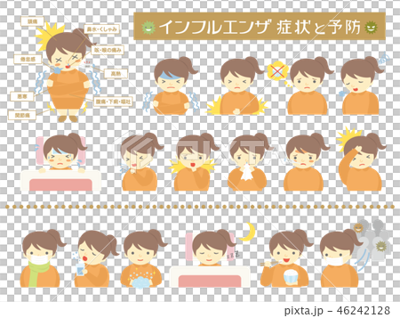 流感症狀和預防婦女 46242128