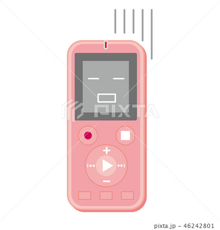 ピンクのICレコーダーのキャラクター 嫌がる セクハラ ピンクのICレコーダーのキャラクター 嫌がる セクハラ 46242801