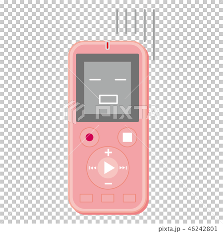ピンクのICレコーダーのキャラクター 嫌がる セクハラ ピンクのICレコーダーのキャラクター 嫌がる セクハラ 46242801