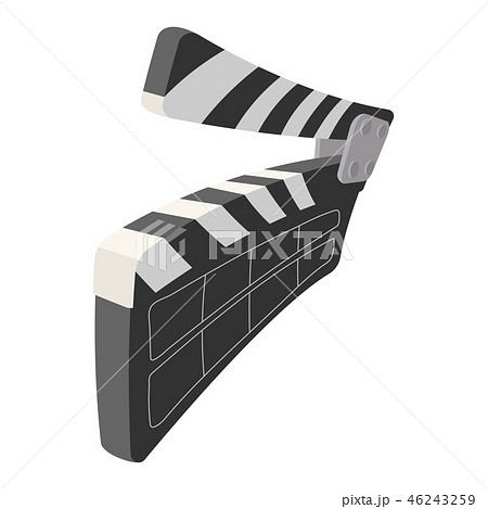 Clapperboard cinema cartoon icon 46243259