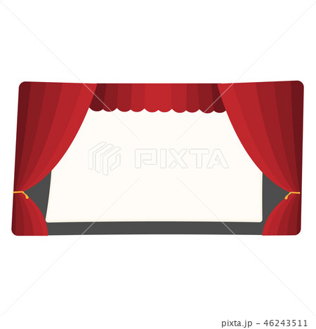 Cartoon theater stage  46243511