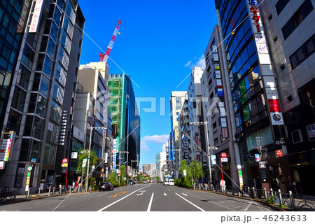 銀座中央通りの風景 銀座中央通りの風景 46243633