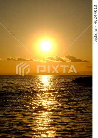 海岸の夕日・黒崎の鼻 46244013