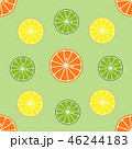 Seamless pattern with orange and lemon fruits. 46244183