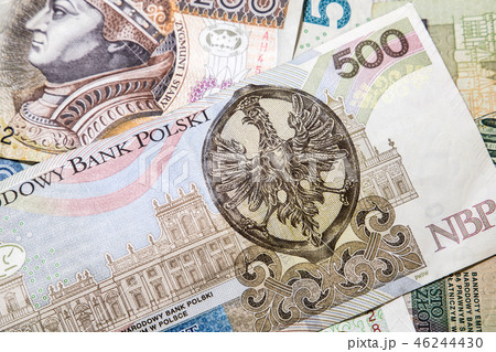 Polish money background Polish money background 46244430