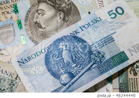 Polish money background Polish money background 46244440