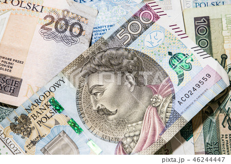 Polish money background Polish money background 46244447