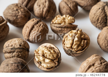 tasty walnuts background 46244778