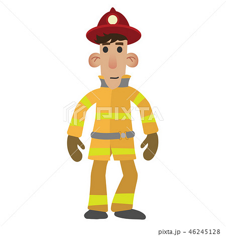 Firefighter cartoon character 46245128