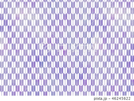 矢羽根 和柄 水彩風  (むらさき)　 46245622