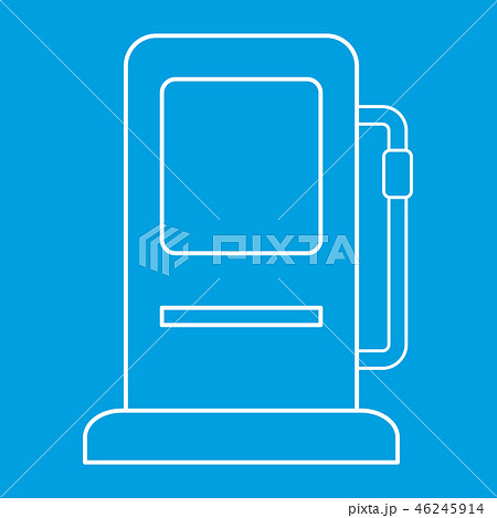 Gas station thin line icon 46245914