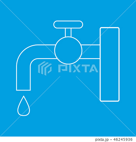 Faucet thin line icon Faucet thin line icon 46245936