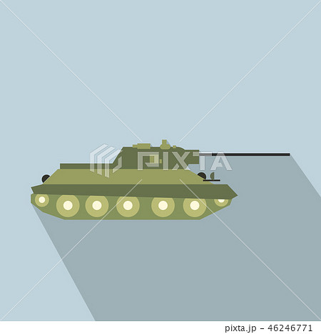 Tank flat icon Tank flat icon 46246771