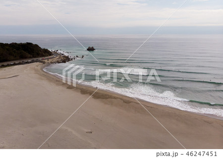 愛知県 太平洋ロングビーチ 空撮の写真素材