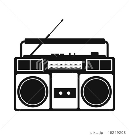 Boombox Simple Iconのイラスト素材