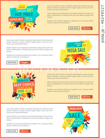 Exclusive Price Offer Posters Vector Illustration 46249527