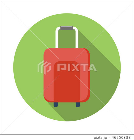 Suitcase flat icon 46250388
