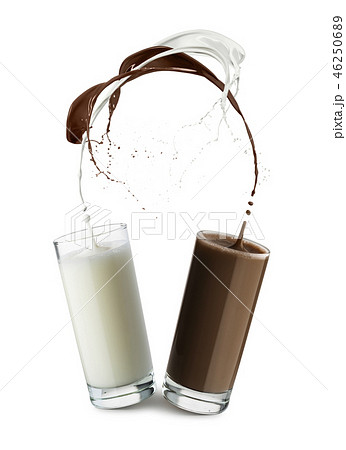 milk and chocolate milk and chocolate 46250689