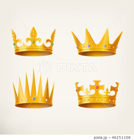 Crowns for king or queen, 3d royal headdress Crowns for king or queen, 3d royal headdress 46251106