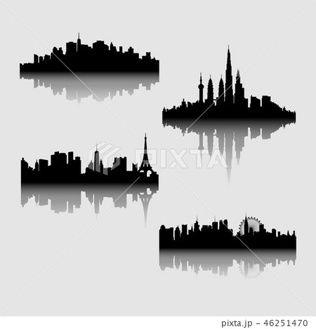 Vector illustration - the silhouette 46251470
