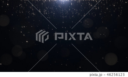 Glamorous golden particles on a black background Glamorous golden particles on a black background 46256123