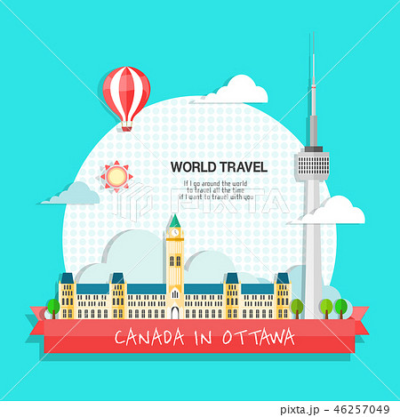 Canada World Travel Illustrator Stock Illustration