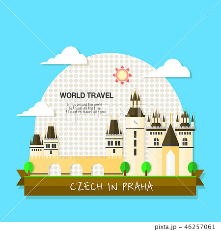 大聖堂 チェコ プラハのイラスト素材 46257061 Pixta