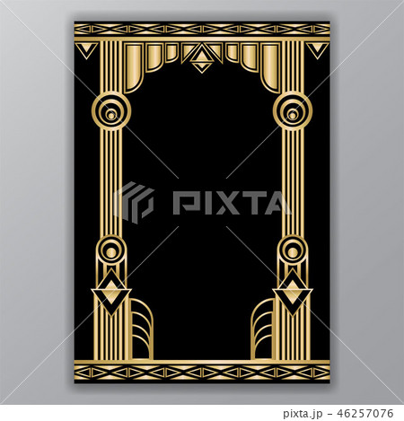 Art deco greece columns  motive 46257076