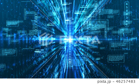 Hi-Tech digital display holographic information 46257483