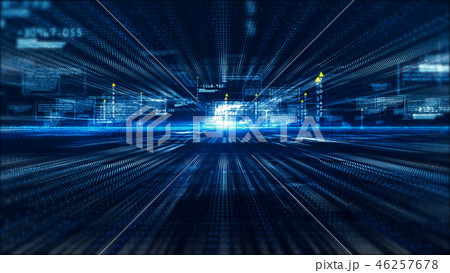 Hi-Tech digital display holographic information 46257678