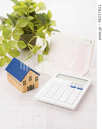 マイホームイメージ（＋電卓 通帳） 46257821