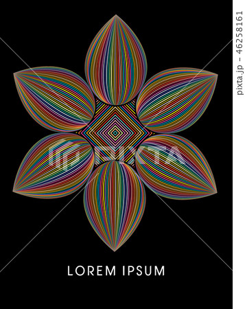 Abstract Lotus, Blossom graphic vector 46258161