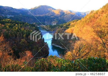 只見川の鉄橋 只見川の鉄橋 46258607