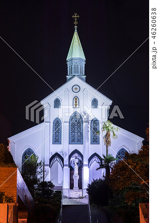 ライトアップされた大浦天主堂 46260638