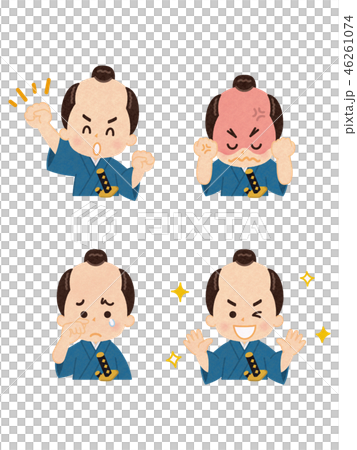 ちょんまげのお侍さん バリエーション ちょんまげのお侍さん バリエーション 46261074