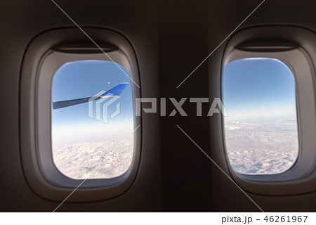 飛行機 航空機 ひこうきの写真素材