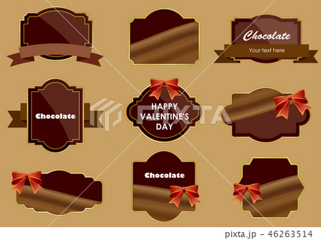 チョコレートのフレームセット 46263514