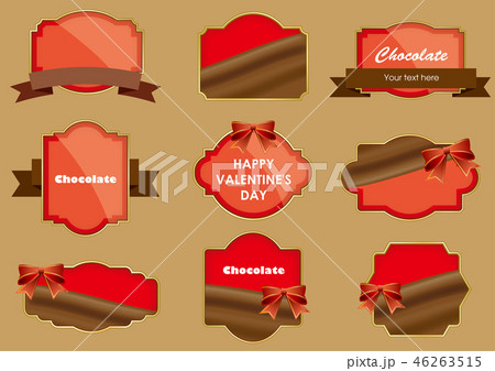 チョコレートのフレームセット 46263515