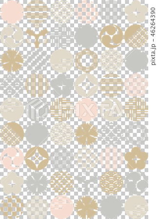 シームレス和風パターン 46264390