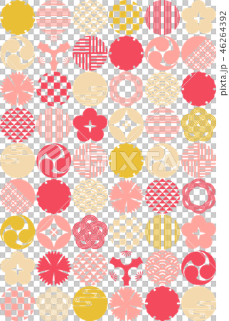 無縫的日式圖案 無縫的日式圖案 46264392