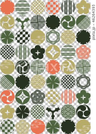 無縫的日式圖案 46264393